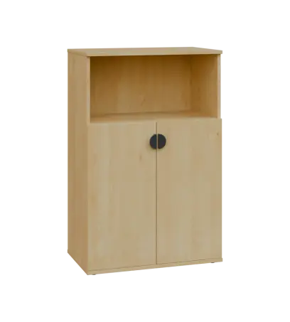 TN 3 - 7DN kancelářská skříň, 2-dveřová/nika, 1107x720x400, javor horský